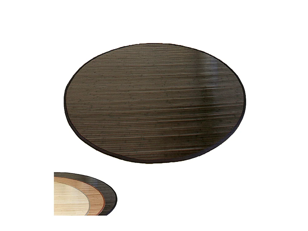 Bambus Teppich 90 cm Braun