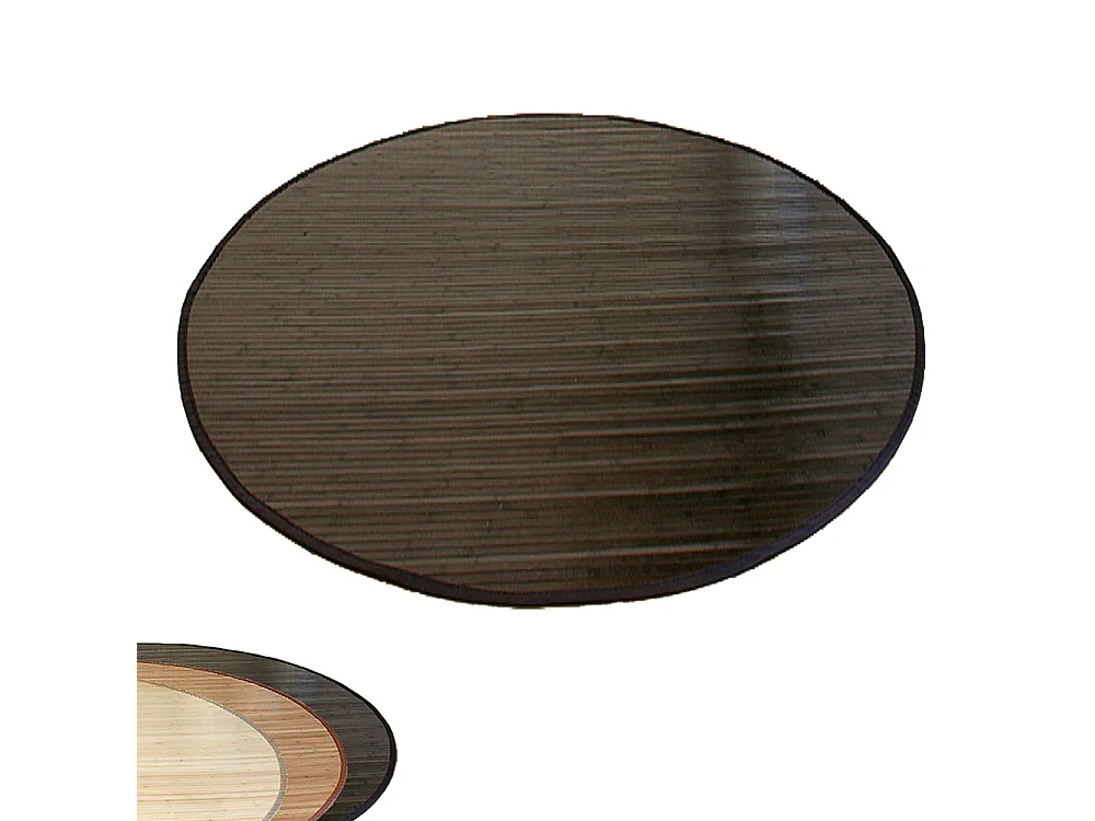 Alfombra de bambú 90 cm Marrón