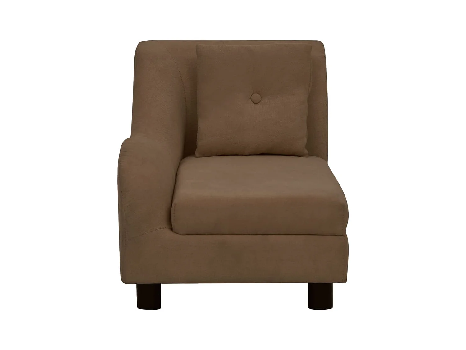 Le Havre  Canapé pour cen avec oreiller Marron 83x44x44 cm Peluche