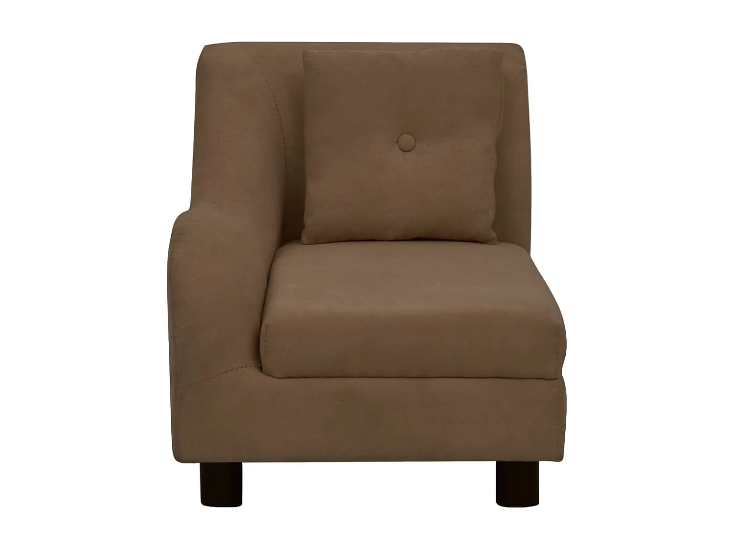 Le Havre  Canapé pour cen avec oreiller Marron 83x44x44 cm Peluche