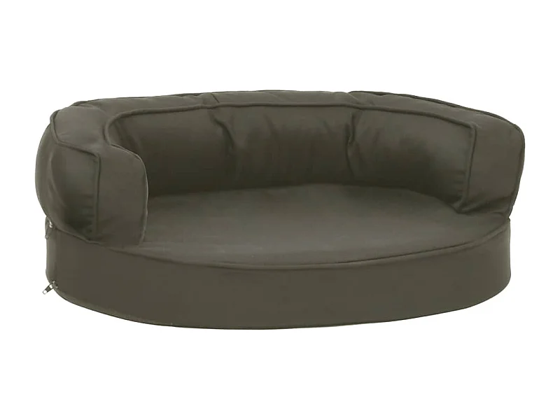Xarvir  Hondenbed ergonomisch linnen-look 60x42 cm donkergrijs