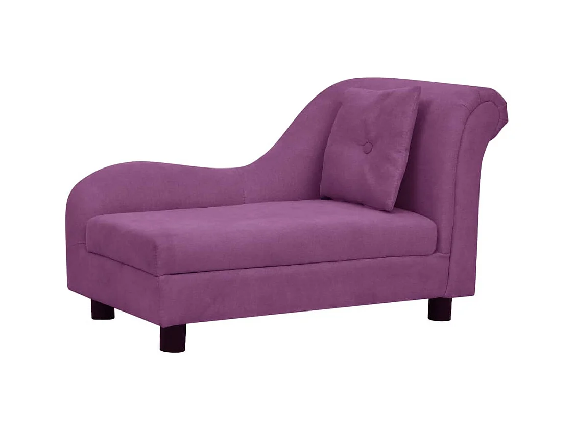 Le Havre  Canapé pour cen avec oreiller Bordeaux 83x44x44 cm Peluche