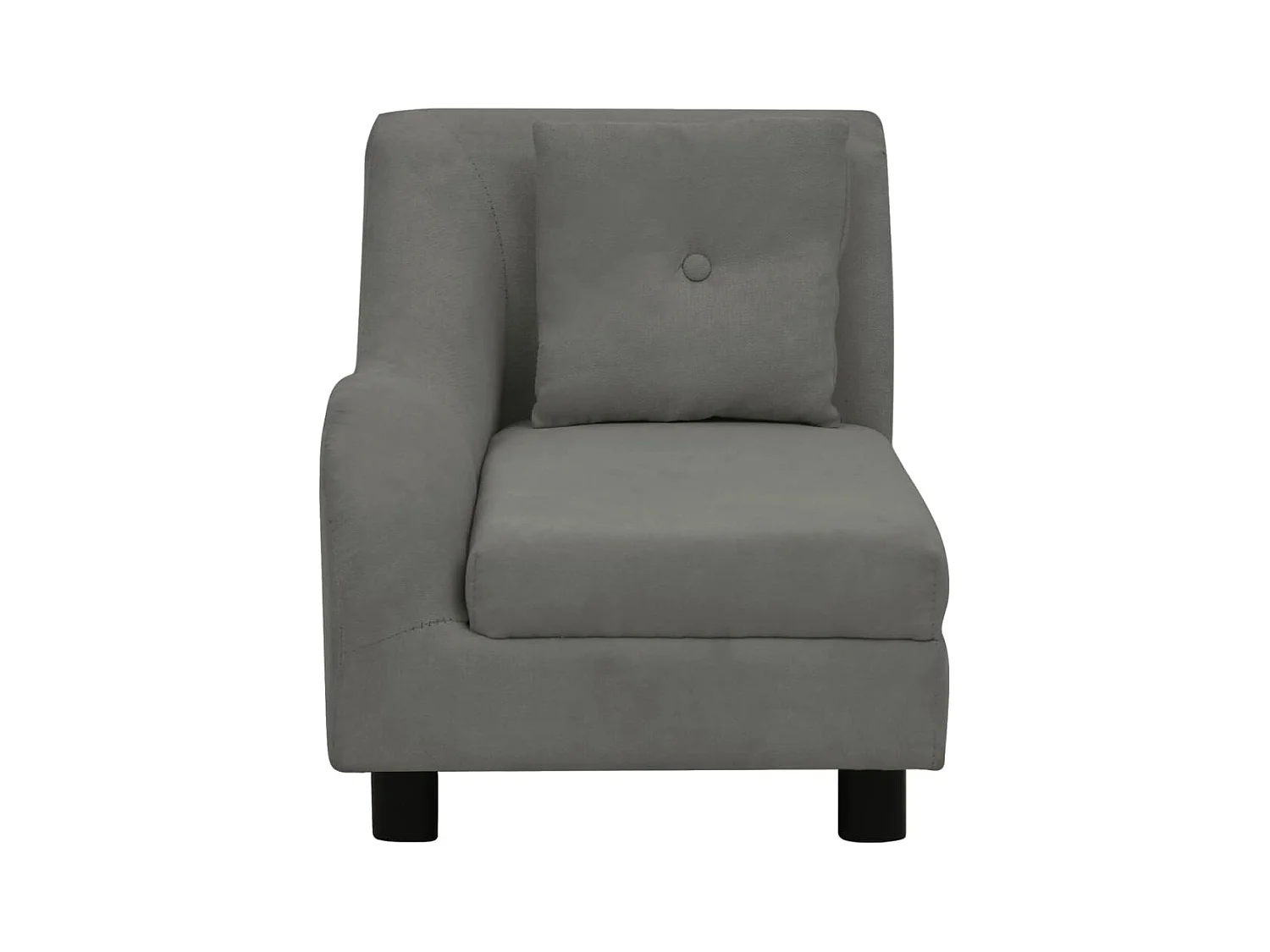 Le Havre  Canapé pour cen avec oreiller Gris foncé 83x44x44 cm Peluche