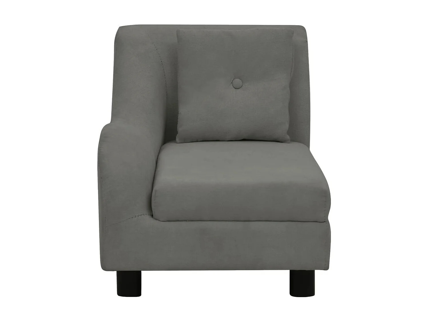 Le Havre  Canapé pour cen avec oreiller Gris foncé 83x44x44 cm Peluche