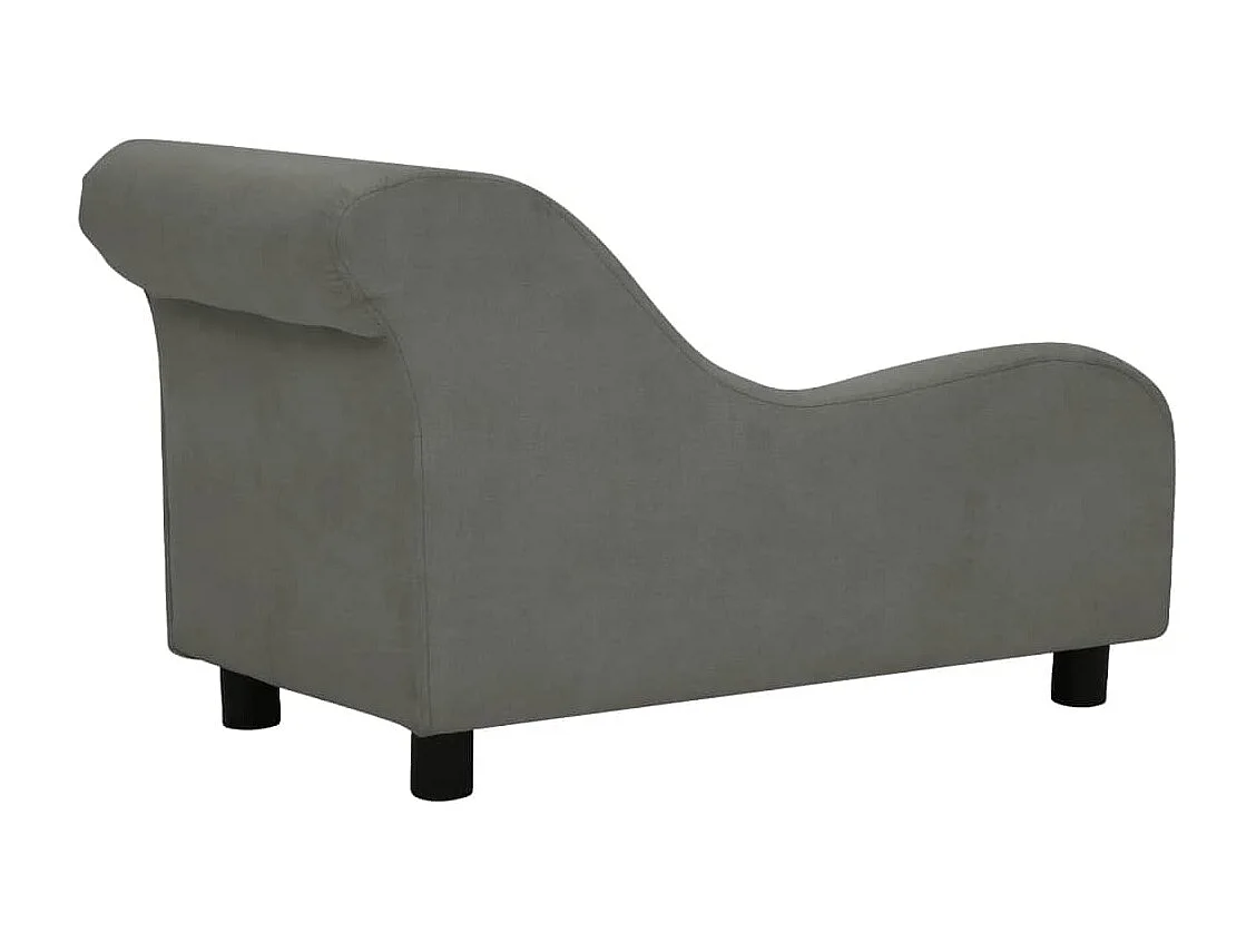 Le Havre  Canapé pour cen avec oreiller Gris foncé 83x44x44 cm Peluche