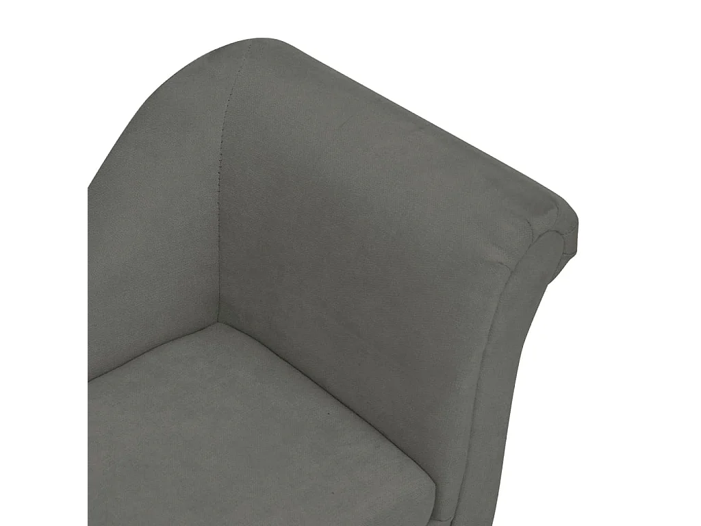 Le Havre  Canapé pour cen avec oreiller Gris foncé 83x44x44 cm Peluche