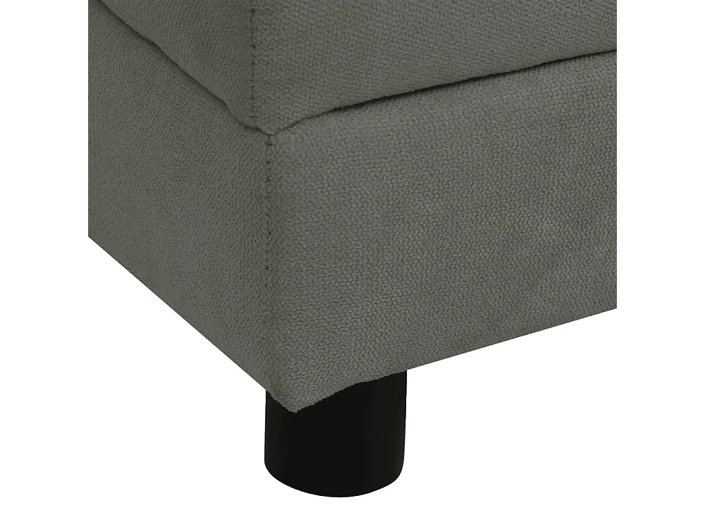 Le Havre  Canapé pour cen avec oreiller Gris foncé 83x44x44 cm Peluche