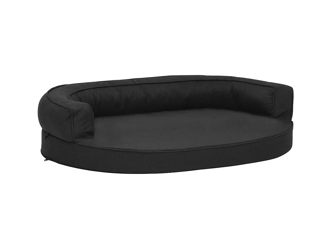 Xarvir  Matelas de lit ergonomique de cen 75x53 cm Aspect de lin Noir