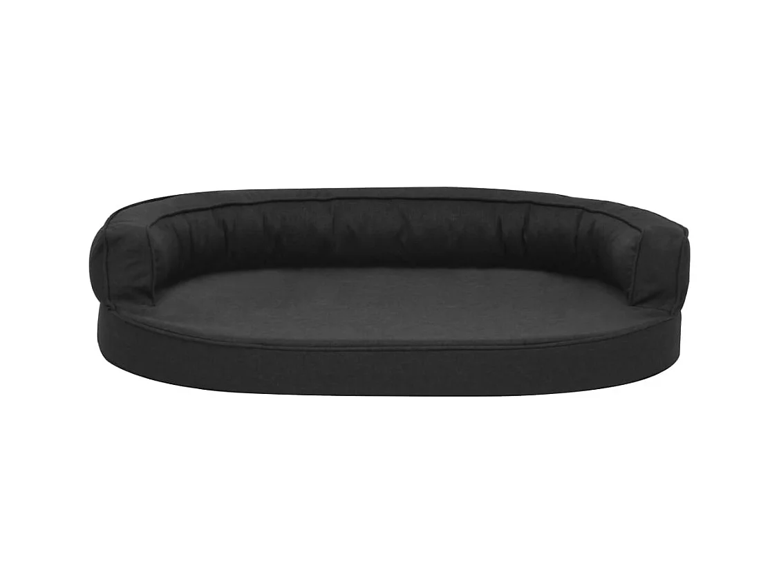 Xarvir  Matelas de lit ergonomique de cen 75x53 cm Aspect de lin Noir