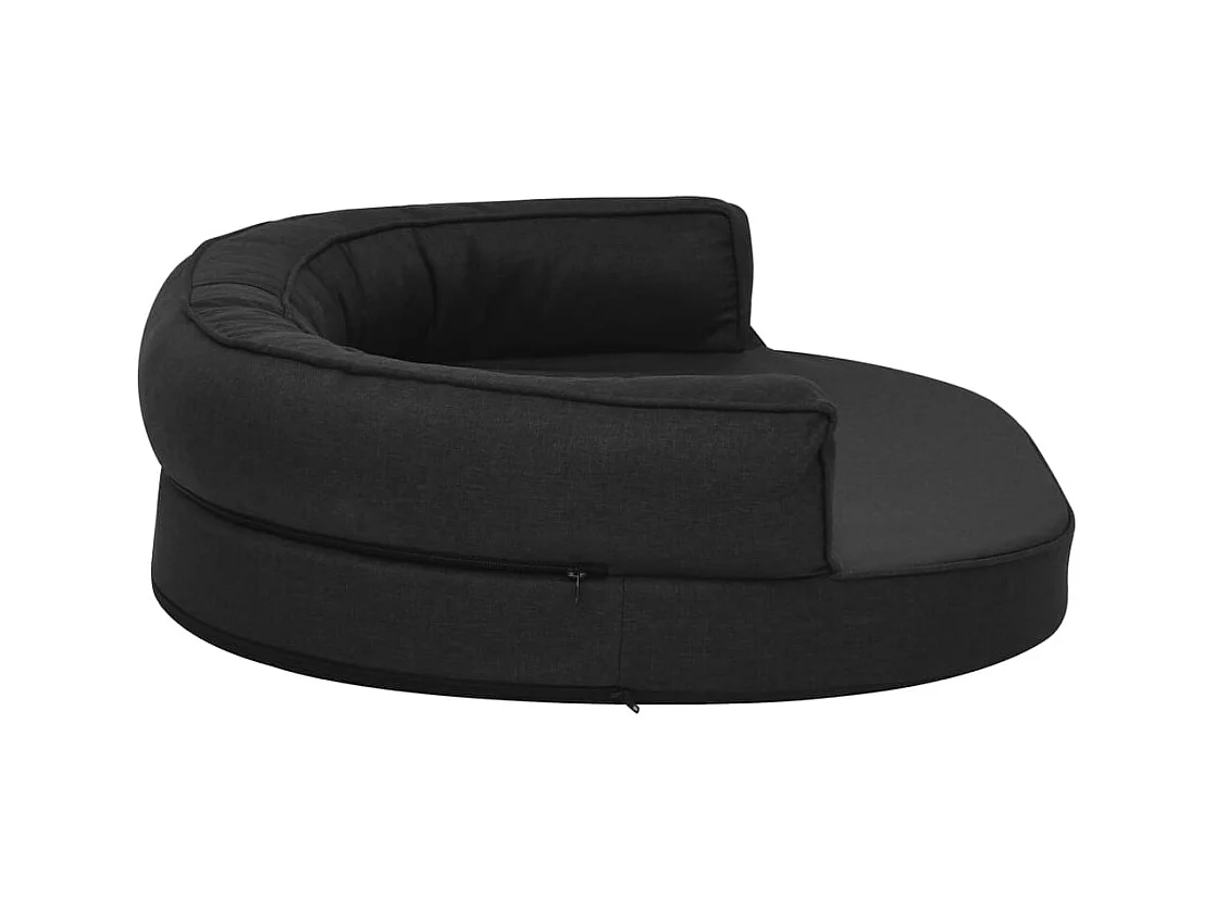 Xarvir  Matelas de lit ergonomique de cen 75x53 cm Aspect de lin Noir