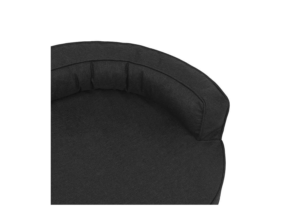 Xarvir  Matelas de lit ergonomique de cen 75x53 cm Aspect de lin Noir