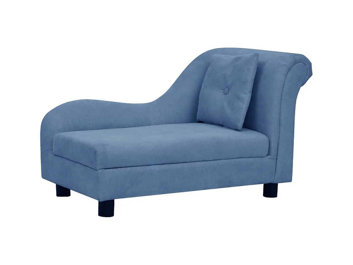 Le Havre  Canapé pour cen avec oreiller Bleu 83x44x44 cm Peluche