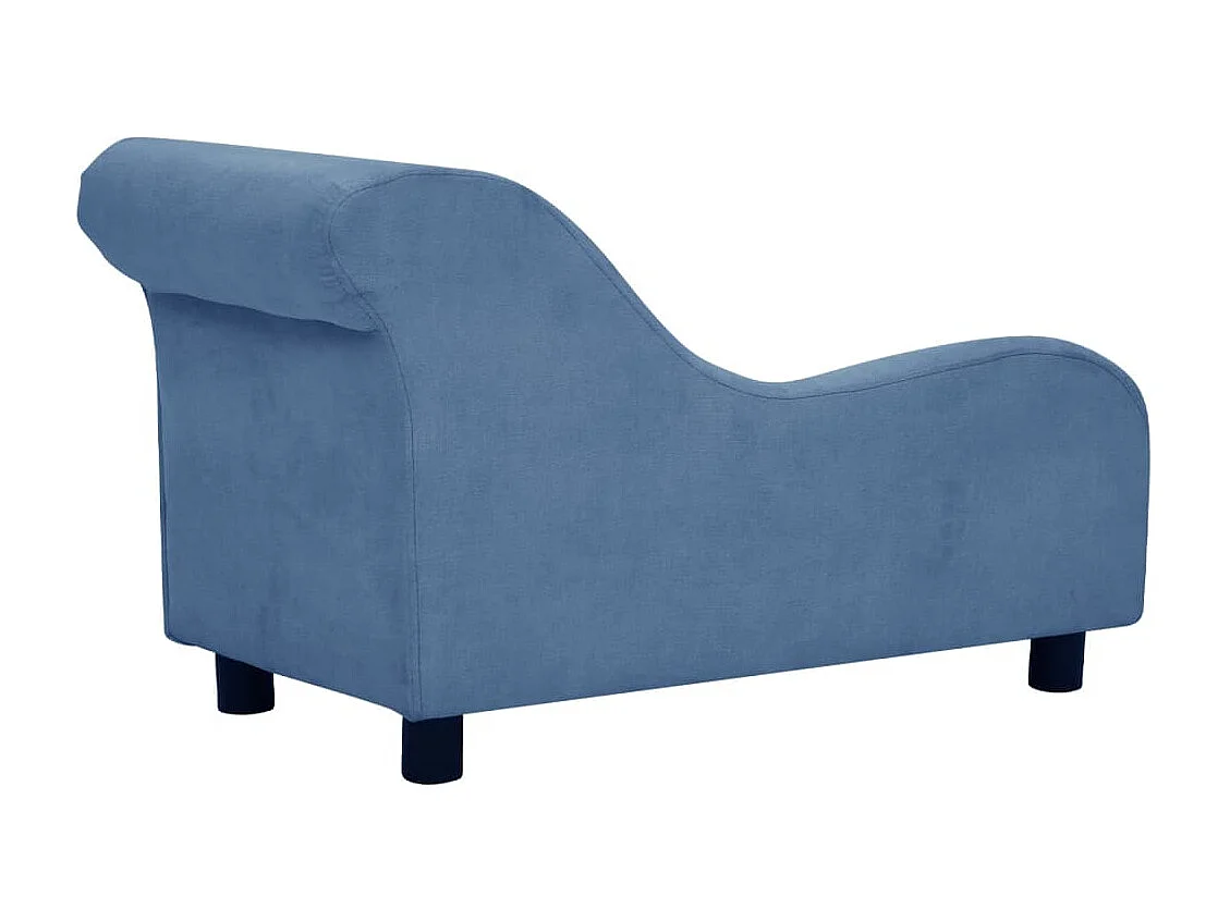 Le Havre  Canapé pour cen avec oreiller Bleu 83x44x44 cm Peluche
