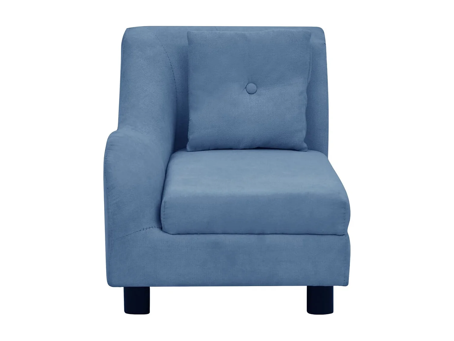 Le Havre  Canapé pour cen avec oreiller Bleu 83x44x44 cm Peluche