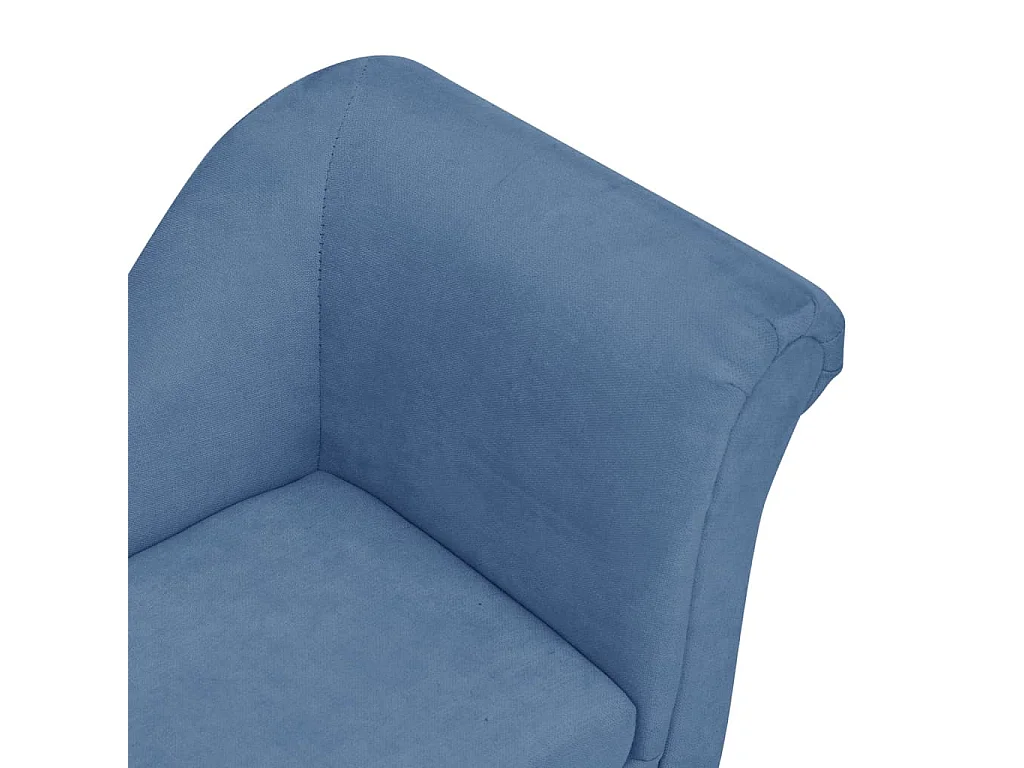 Le Havre  Canapé pour cen avec oreiller Bleu 83x44x44 cm Peluche