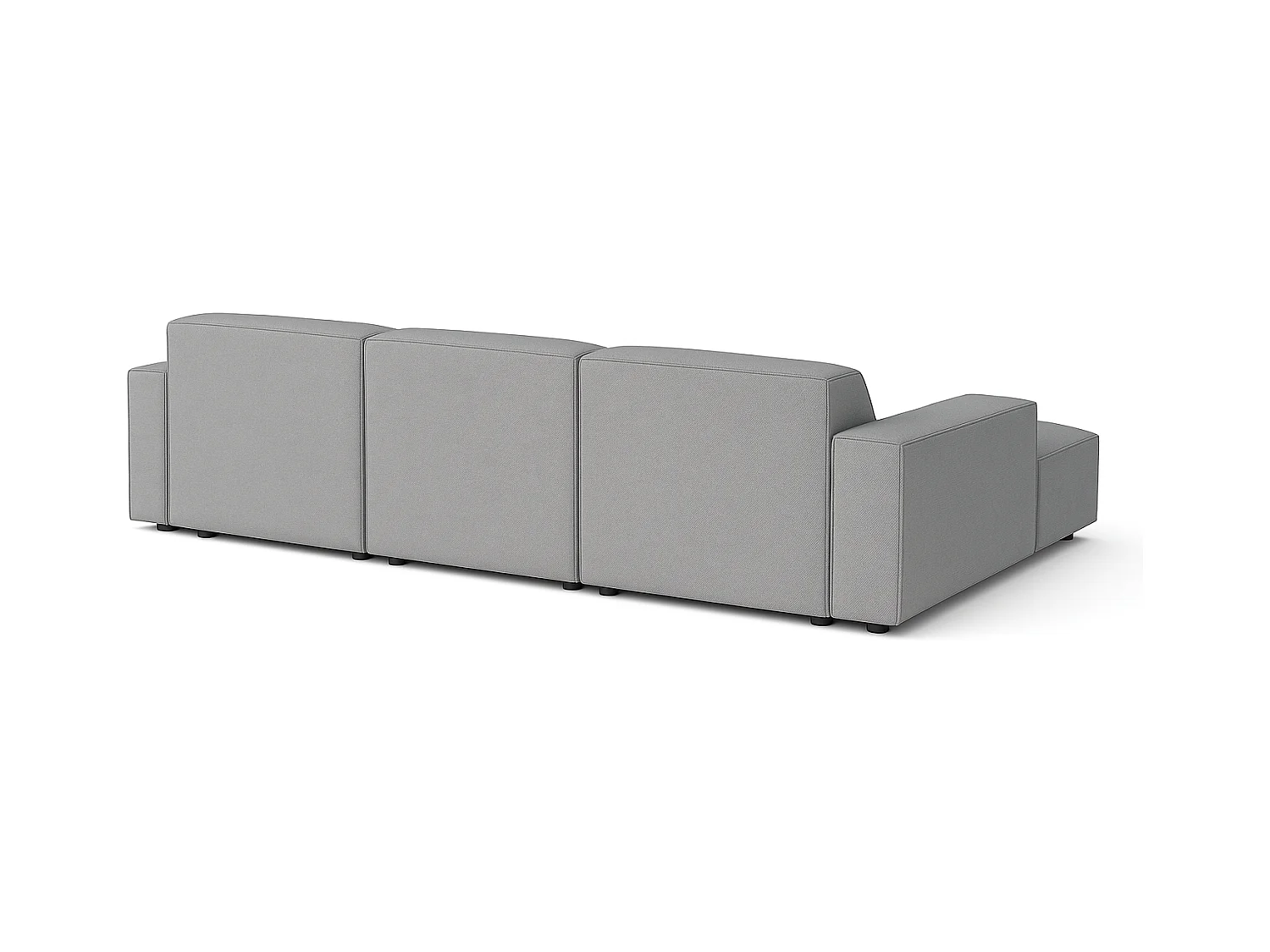 Canapé d’angle modulaire Cursal A gauche – 284 x 166 cm, gris Raven 7, design moderne