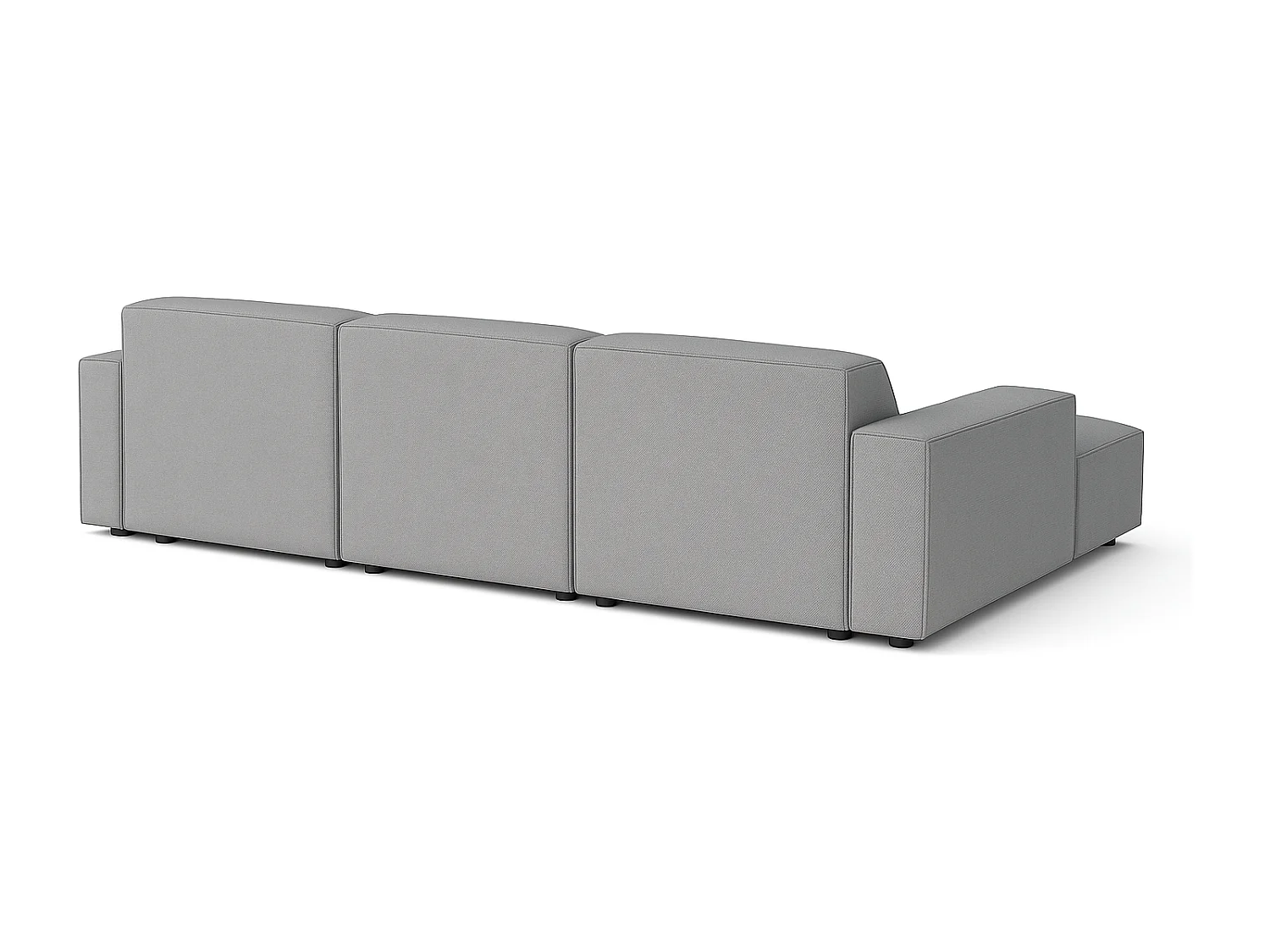 Canapé d’angle modulaire Cursal A gauche – 284 x 166 cm, gris Raven 7, design moderne