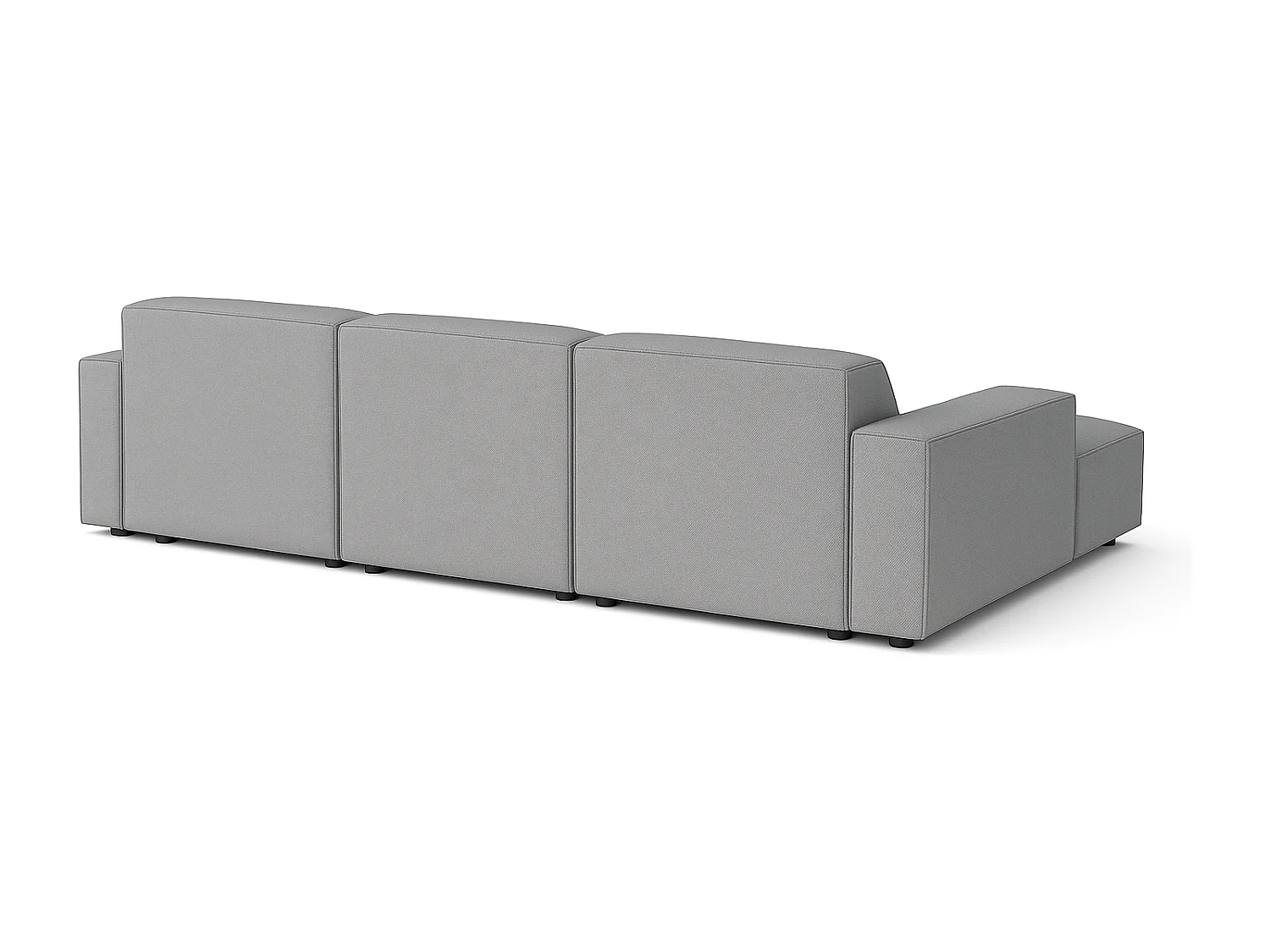 Canapé d’angle modulaire Cursal A gauche – 284 x 166 cm, gris Raven 7, design moderne