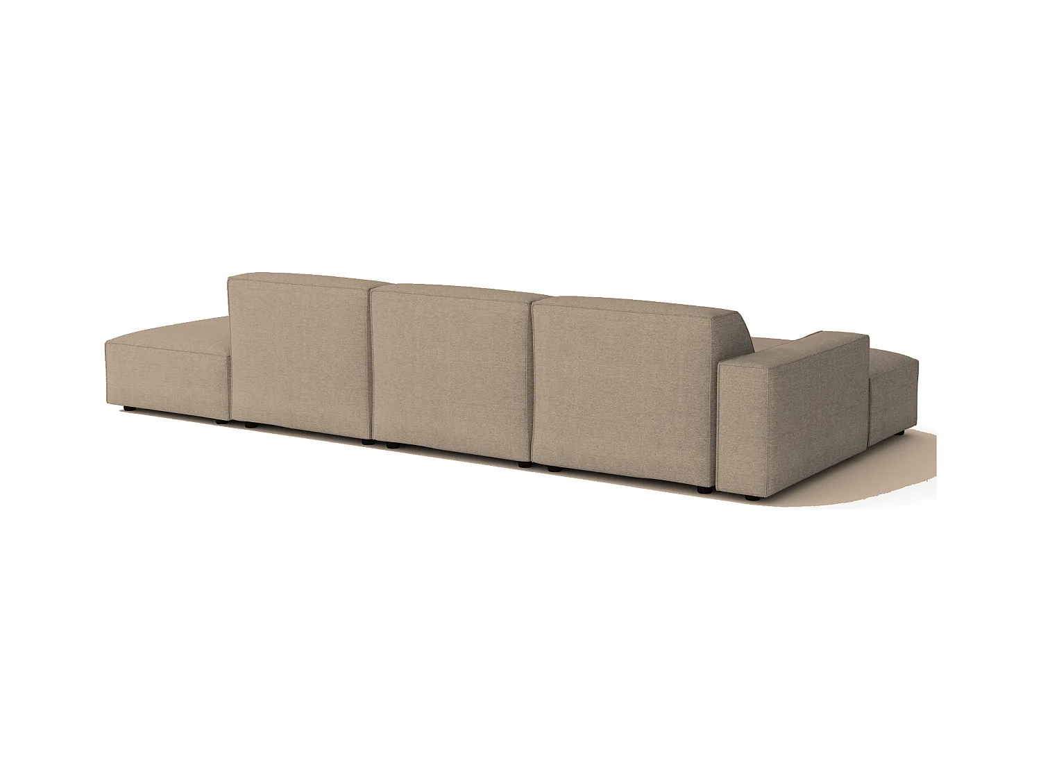 Canapé d’angle modulaire Cursal C gauche – 341 x 166 x 70 cm,  beige Raven 30, design moderne
