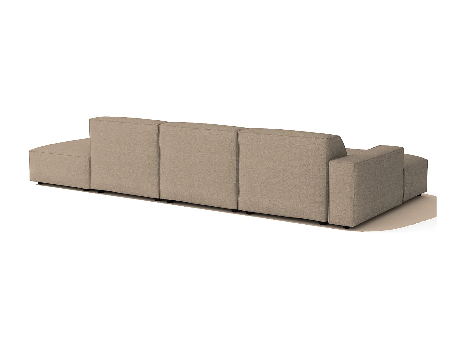 Canapé d’angle modulaire Cursal C gauche – 341 x 166 x 70 cm,  beige Raven 30, design moderne