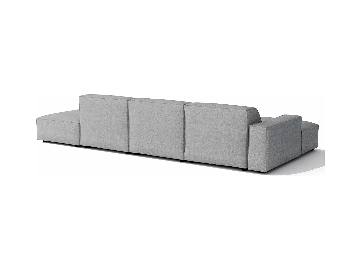 Canapé d’angle modulaire Cursal C gauche – 341 x 166 x 70 cm, gris Raven 7, design moderne