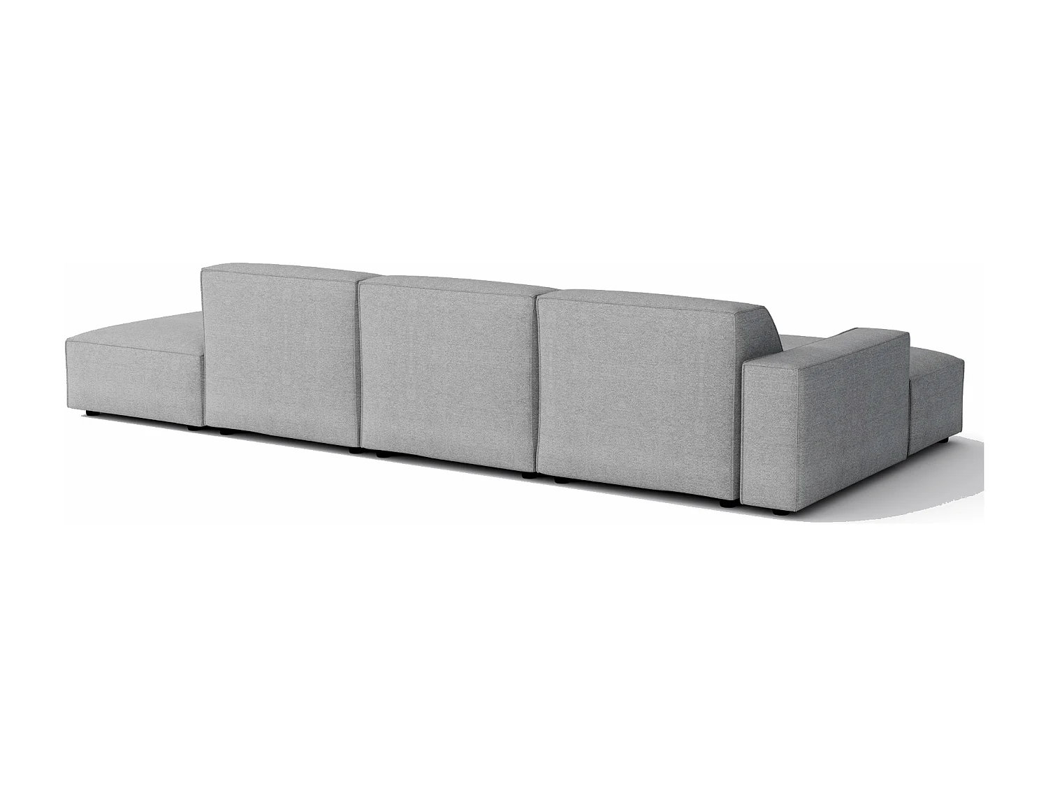 Canapé d’angle modulaire Cursal C gauche – 341 x 166 x 70 cm, gris Raven 7, design moderne
