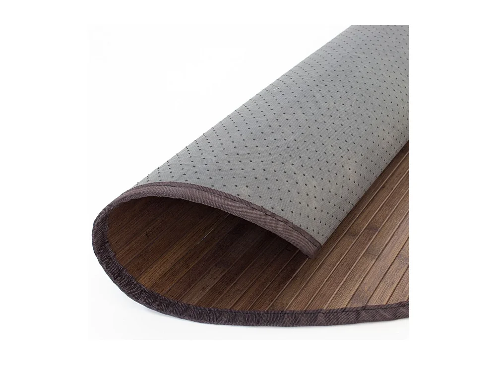 Tapis 200 cm brun foncé Bambou