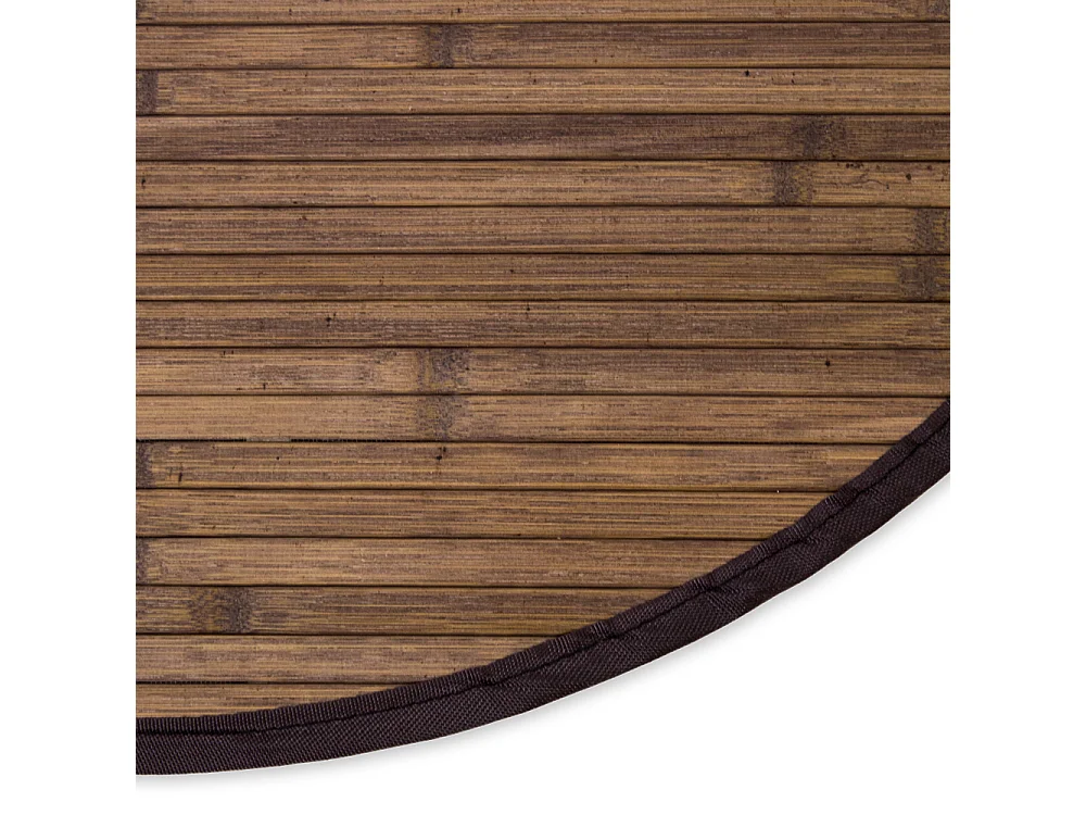 Alfombra 150 cm bambú marrón oscuro