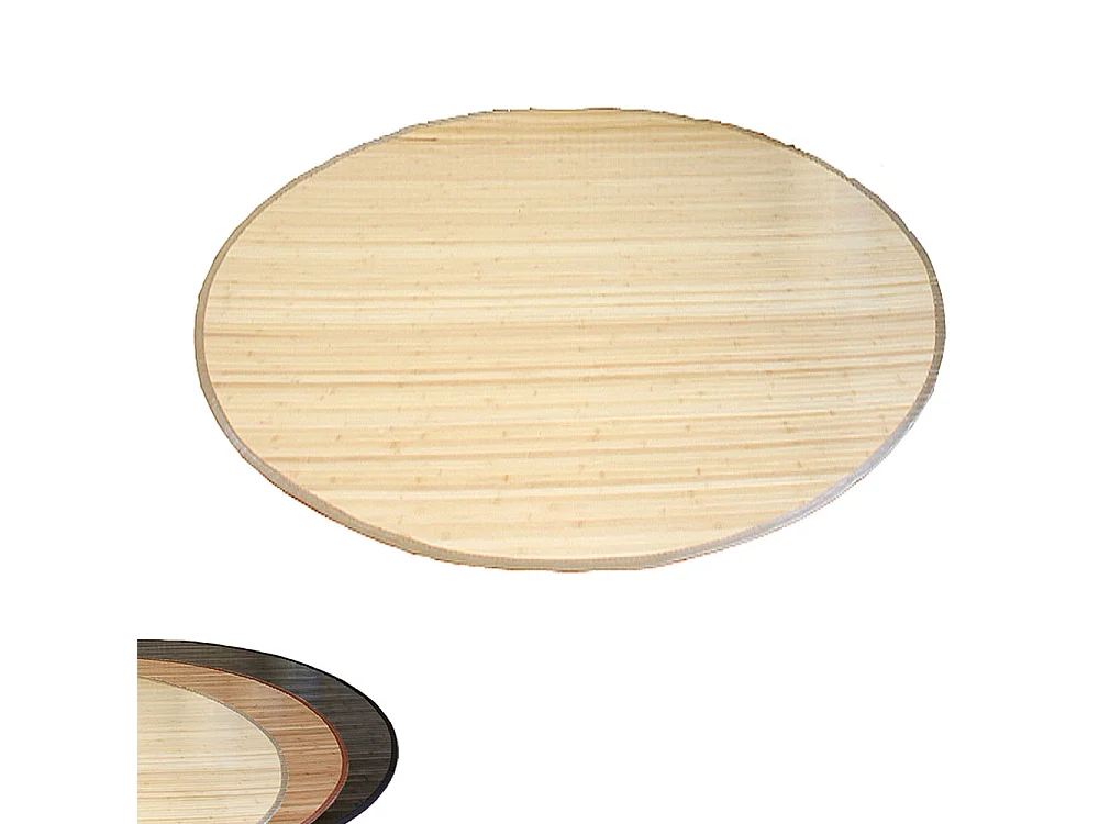 Tapis 120 cm Bambou Naturel Clair