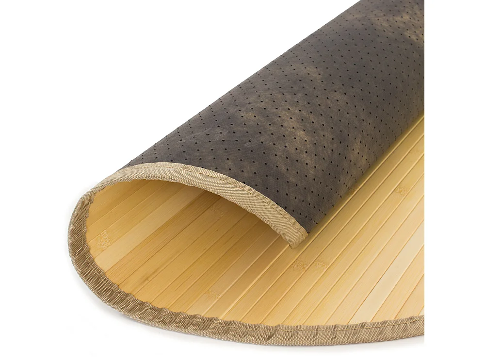 Tapis 120 cm Bambou Naturel Clair