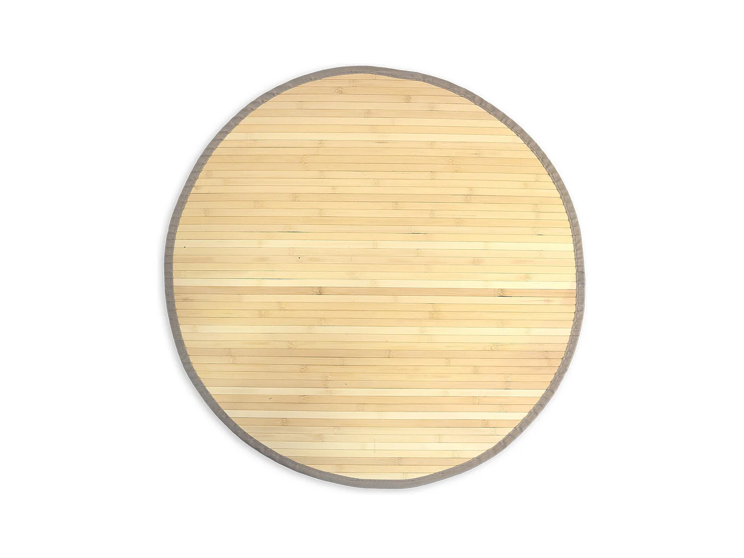 Teppich 150 cm helles Naturbambus