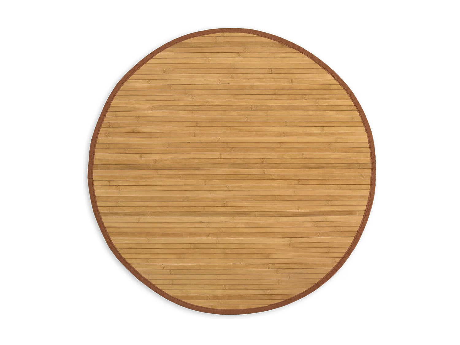 Tapis 180 cm bambou marron