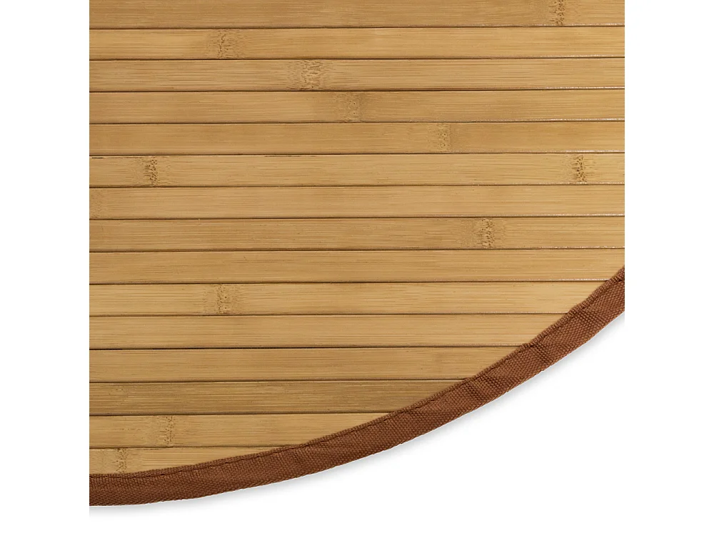 Tapis 180 cm bambou marron