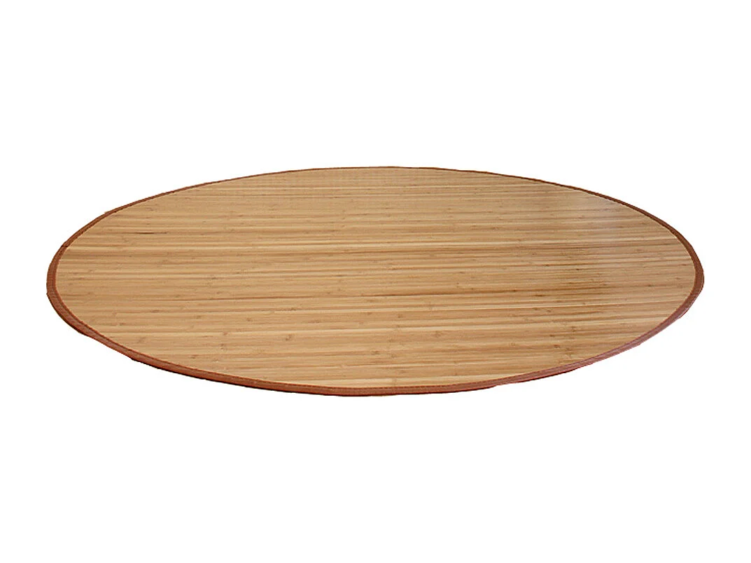 Tapis 180 cm bambou marron