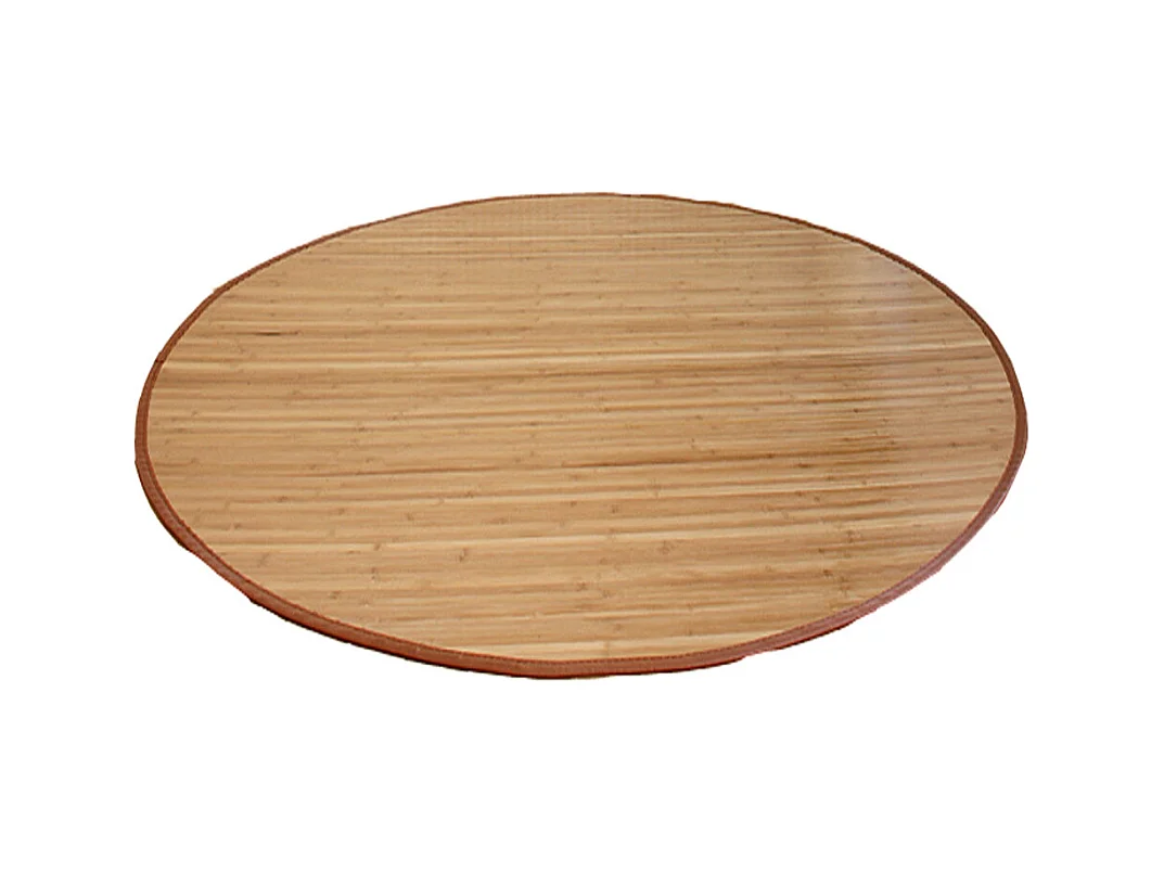 Teppich 120 cm Braun Bambus Teppich