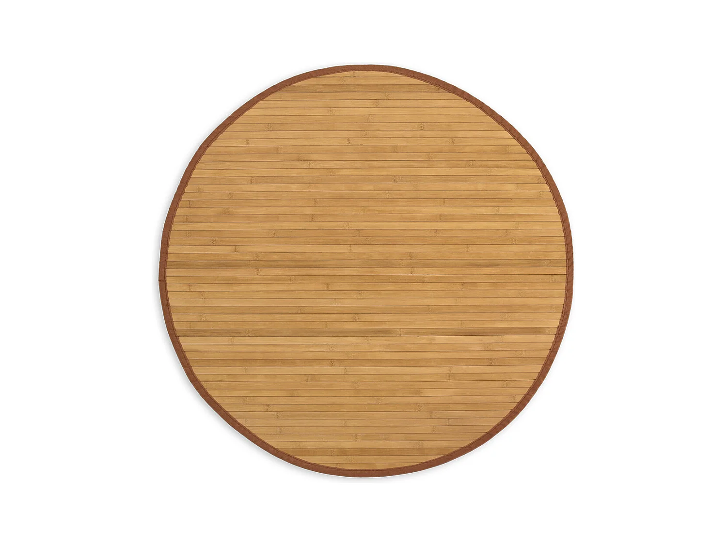 Teppich 120 cm Braun Bambus Teppich