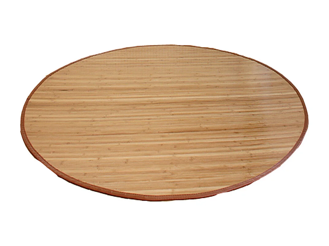 Alfombra de bambú marrón, 120 cm