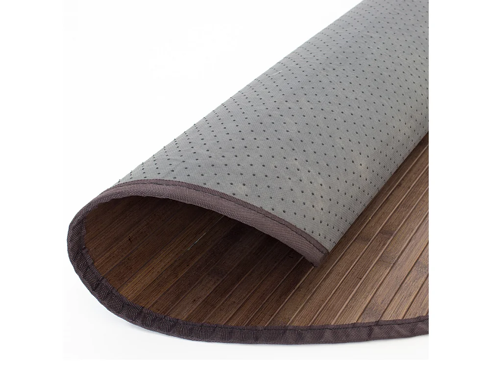 Tappeto 180 cm bambù marrone scuro