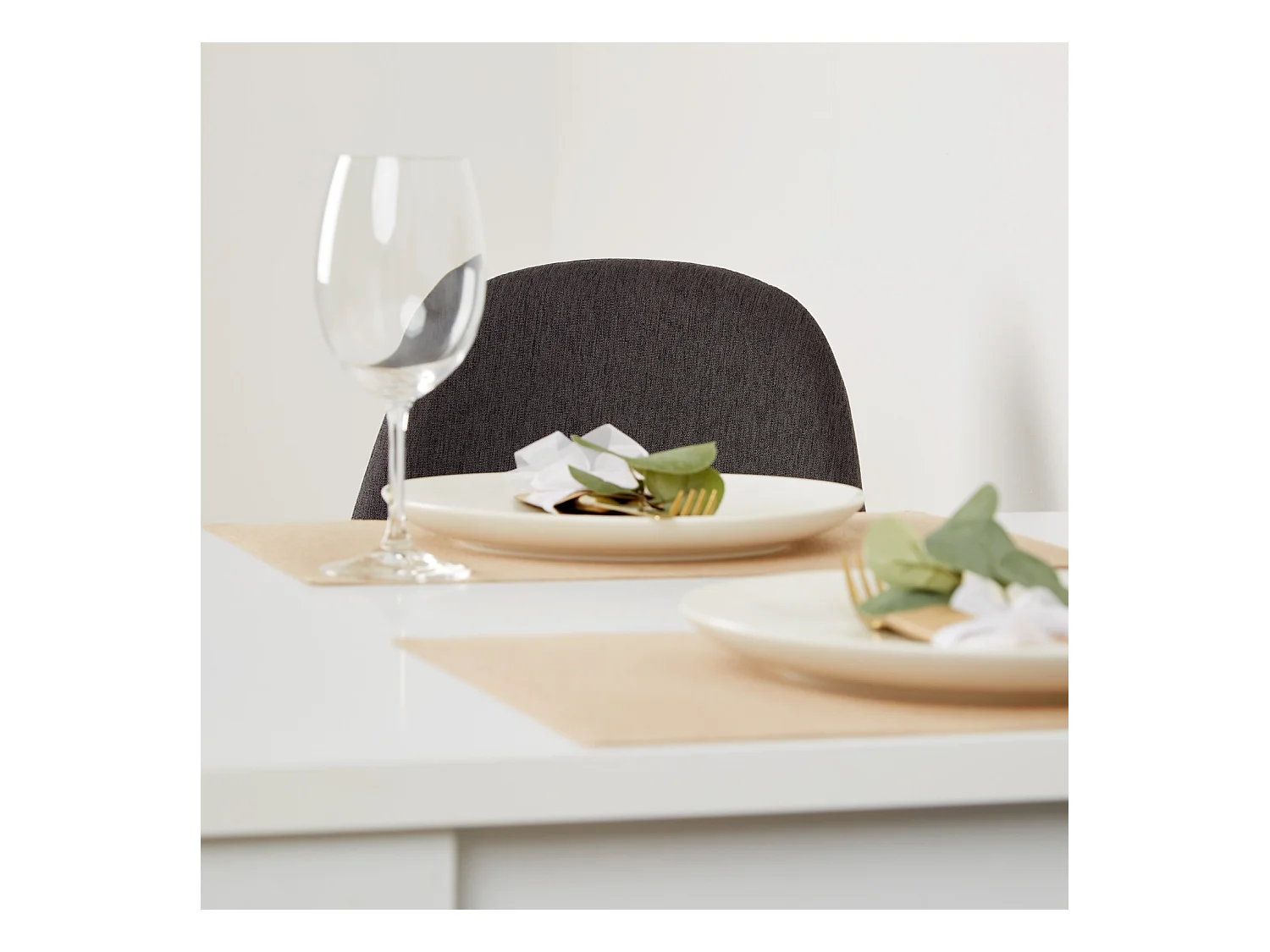 Table de salle à manger 80x80x75 cm blanc anthracite