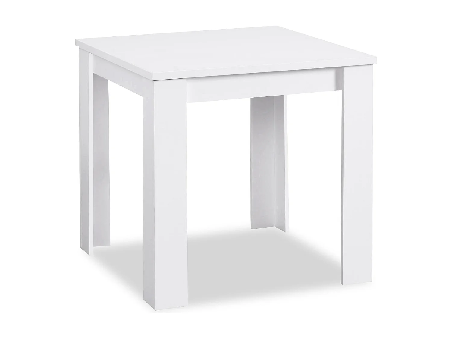 Eettafel 80x80x75 cm wit antraciet