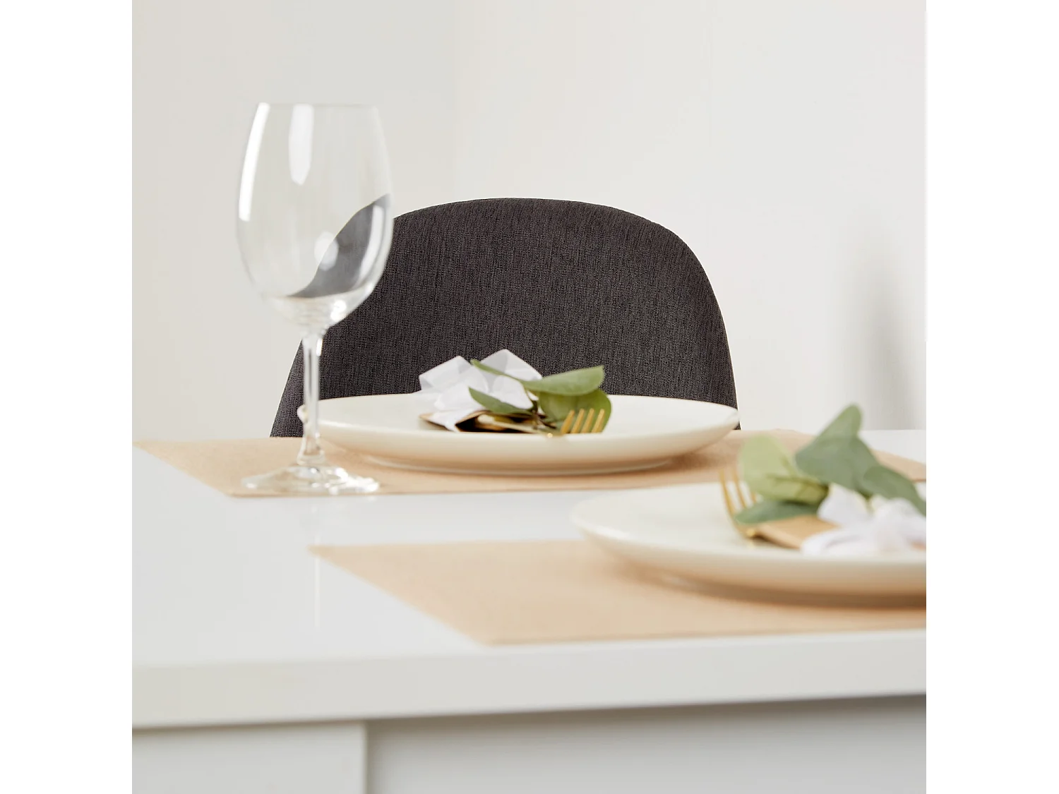 Eettafel 80x80x75 cm wit antraciet