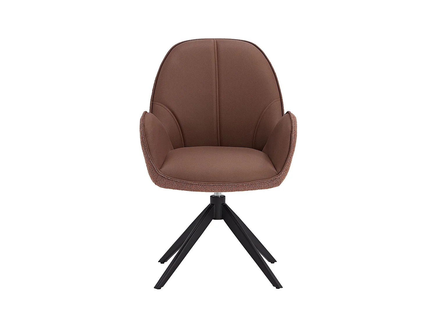 Esstisch 200x100 cm Braun Schwarz