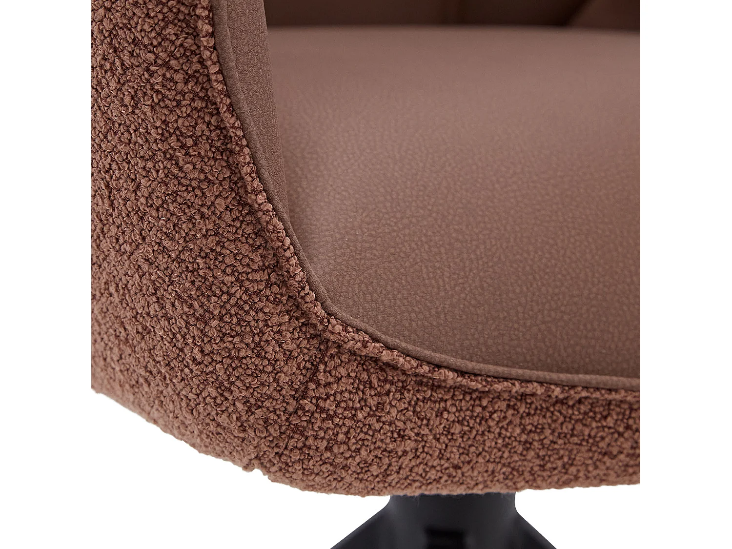 Esstisch 200x100 cm Braun Schwarz