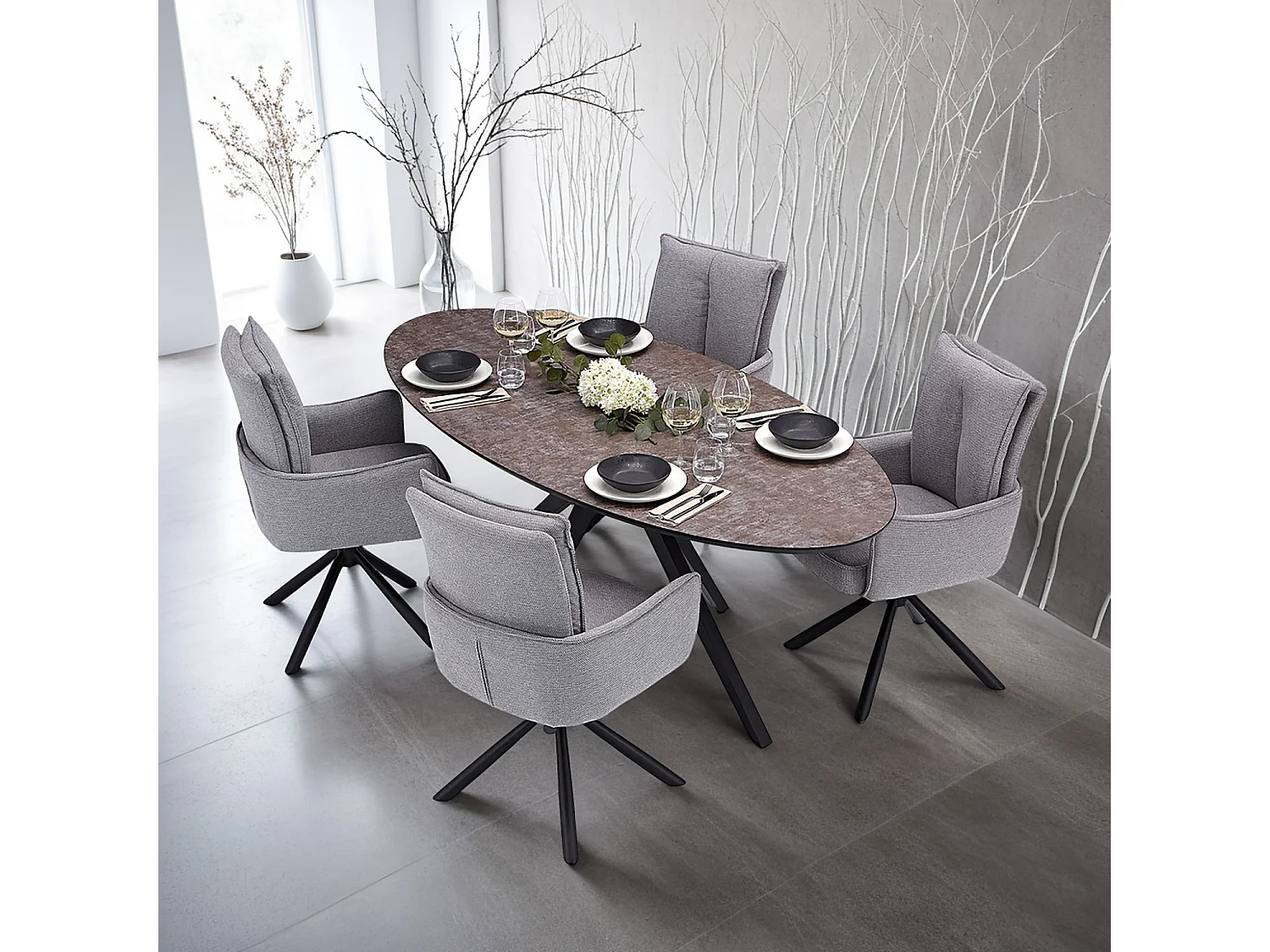 Stół jadalniany 200x95x76 cm Brązowy Industrialny styl