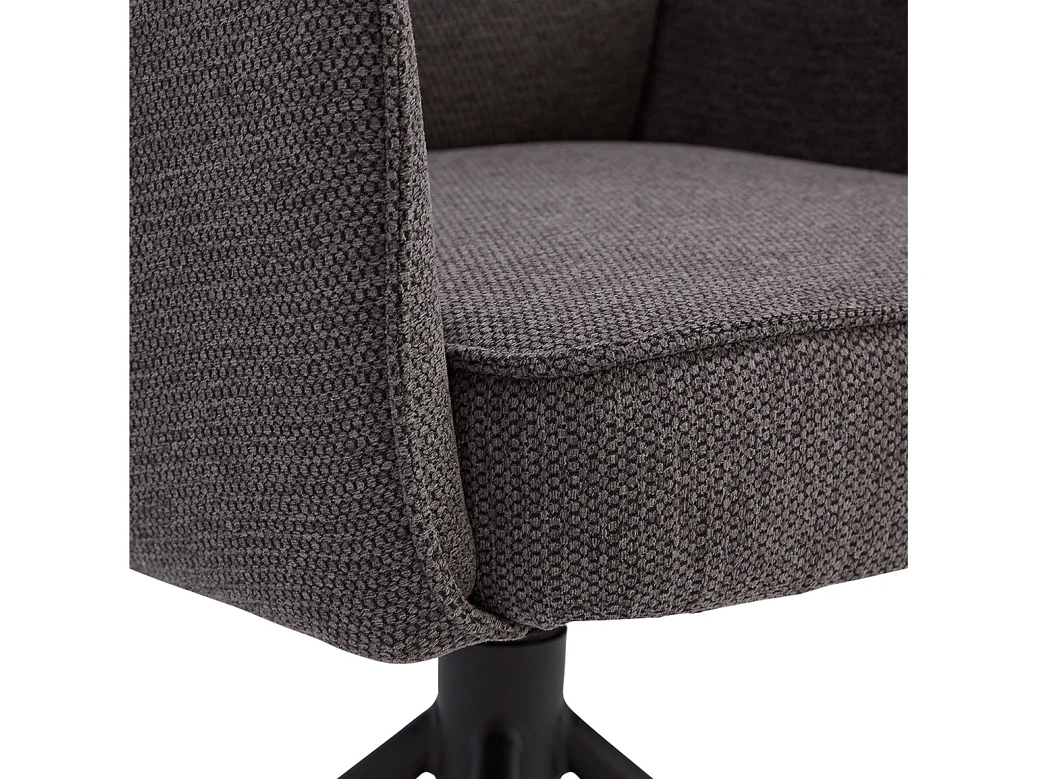 Zestaw stołowy 200x100 cm Brązowy Industrialny styl z 4 szarymi krzesłami tapicerowanymi