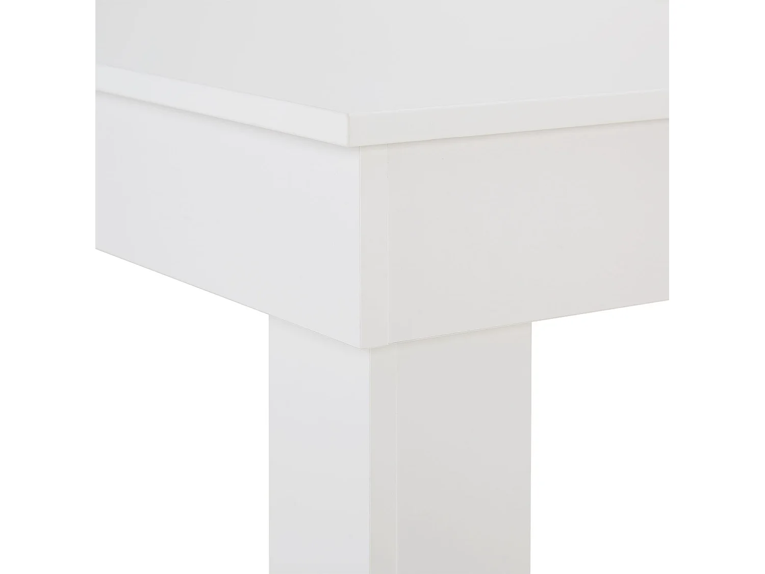 Table à manger 90x73x60 cm, chaises en velours crème blanc