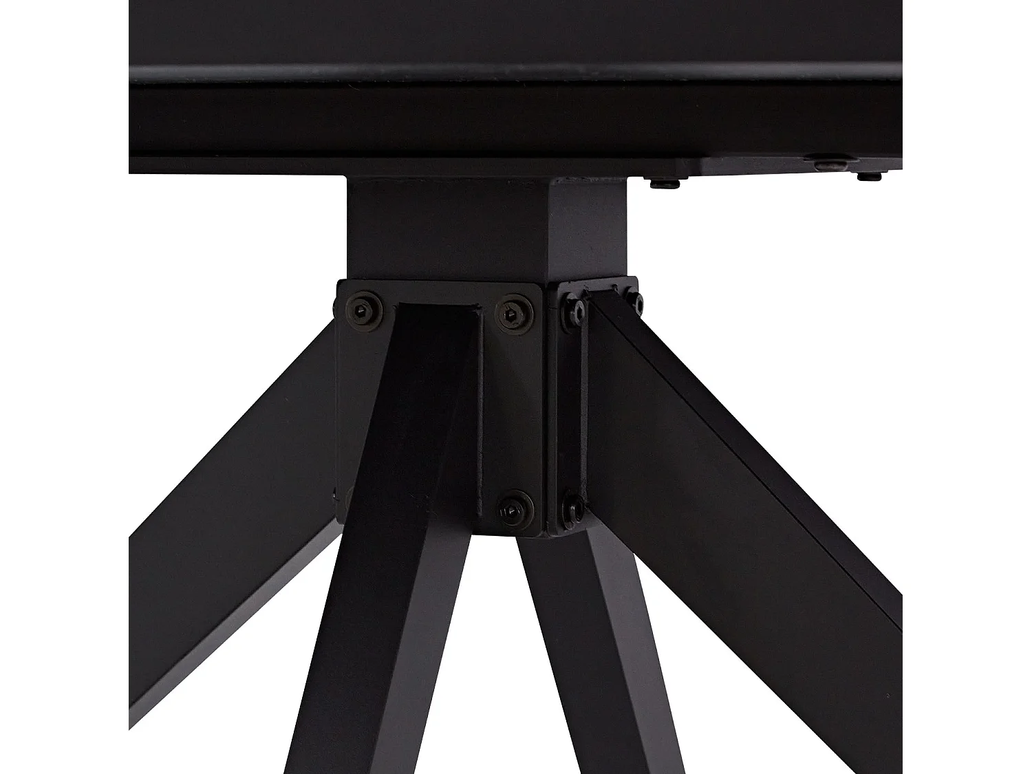 Esstisch und Stühle 200x95x76 cm Braun Schwarz Industrieller Look