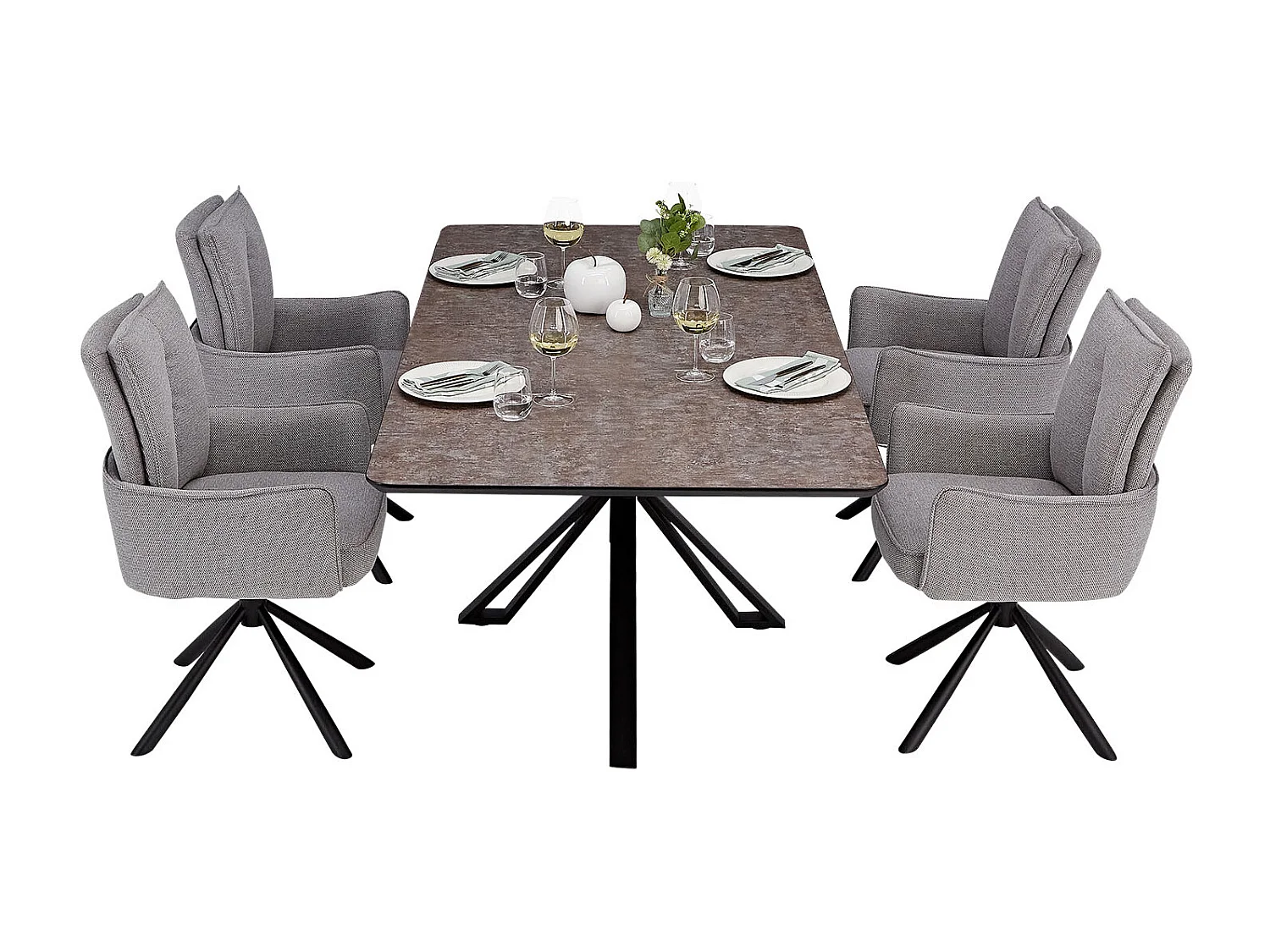 Stół jadalniany 200x100 cm brązowy w stylu industrialnym