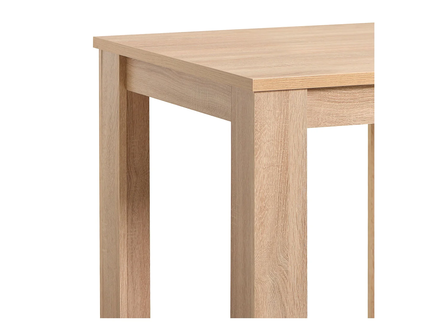 Table à manger 80x80x75 cm chêne naturel gris