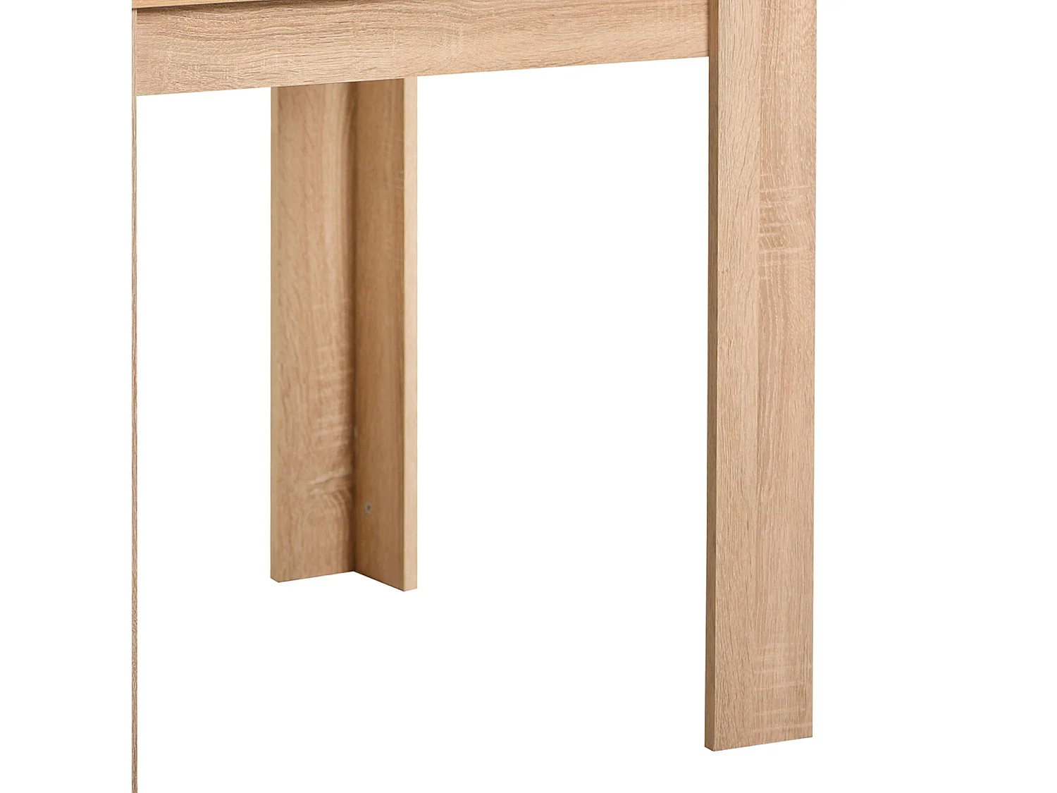 Mesa de comedor 80x80x75 cm roble natural gris